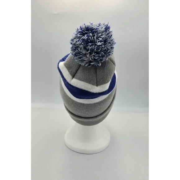 New York Giants Hat Beanie One Size Gray Knit Pom NFL Football - Picture 6 of 6